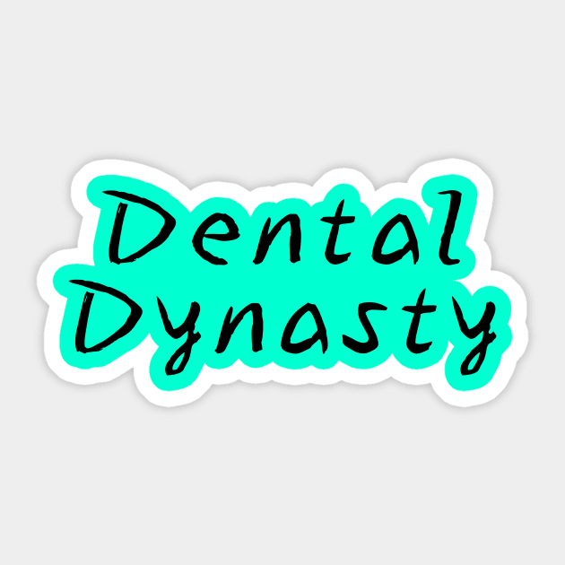 Dental Dynasty - Just Floss Funny Dentist Gifts Sticker by Orento